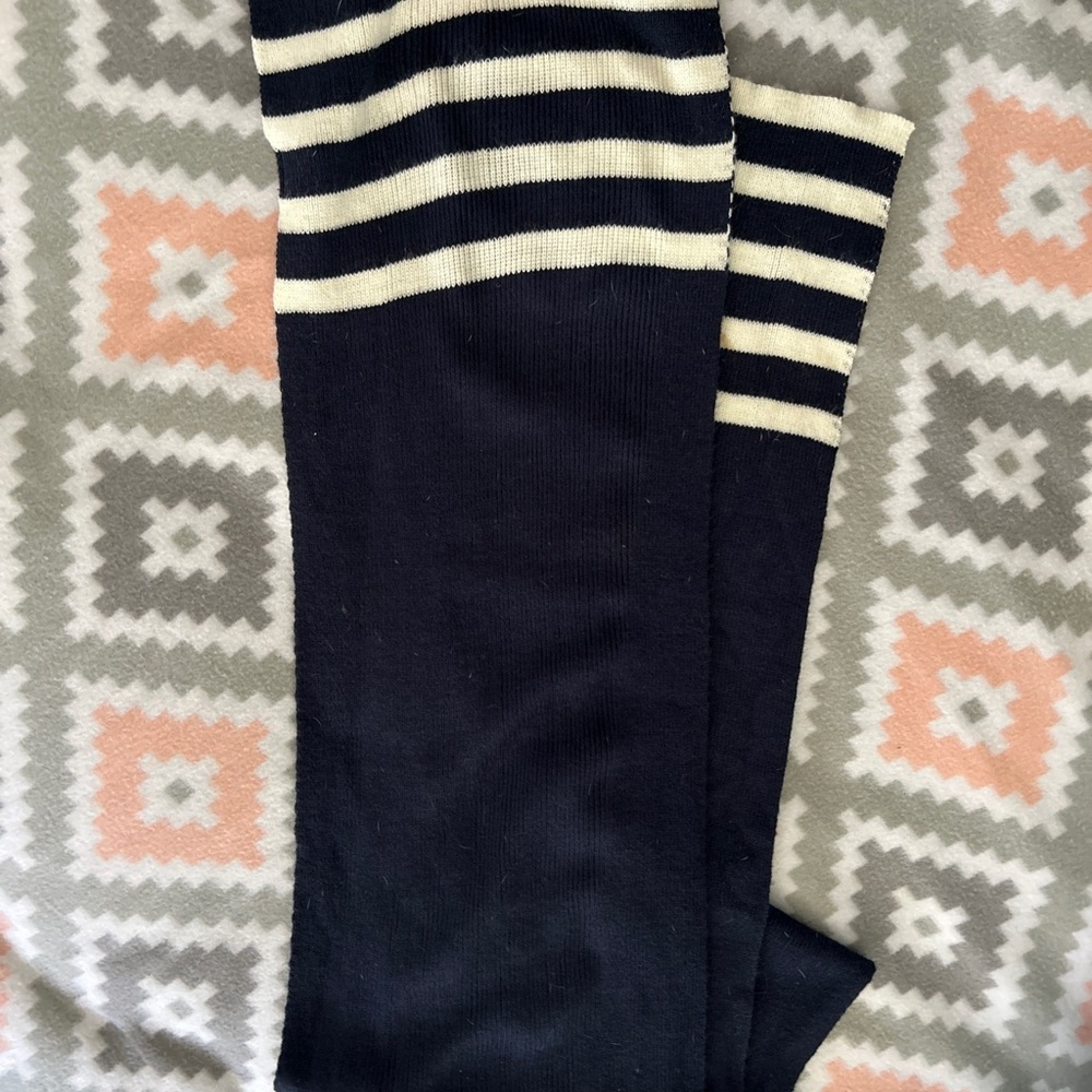 Black and White Striped Socks